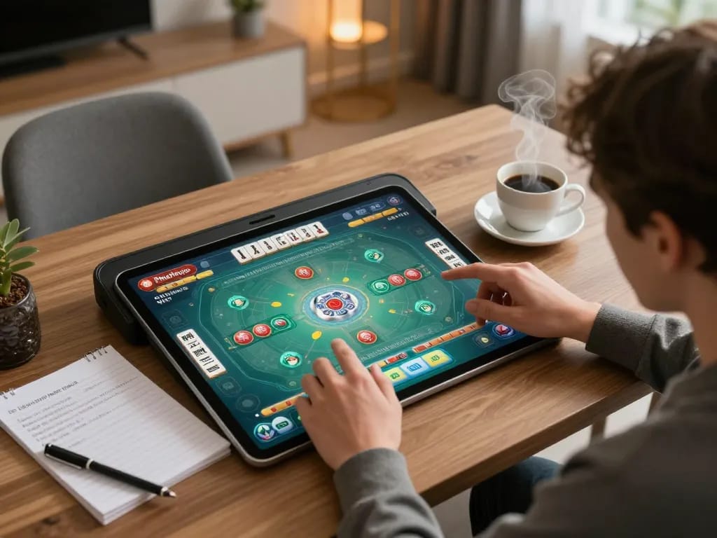 Mengoptimalkan ritme pemain dalam Mahjong Ways dengan teknik permainan strategis yang terlihat di layar tablet