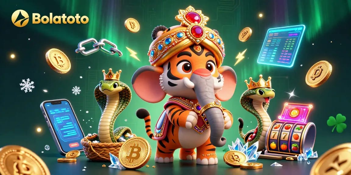 Embrace thrilling adventures at Bolatoto with our vibrant slot games featuring a royal tiger.