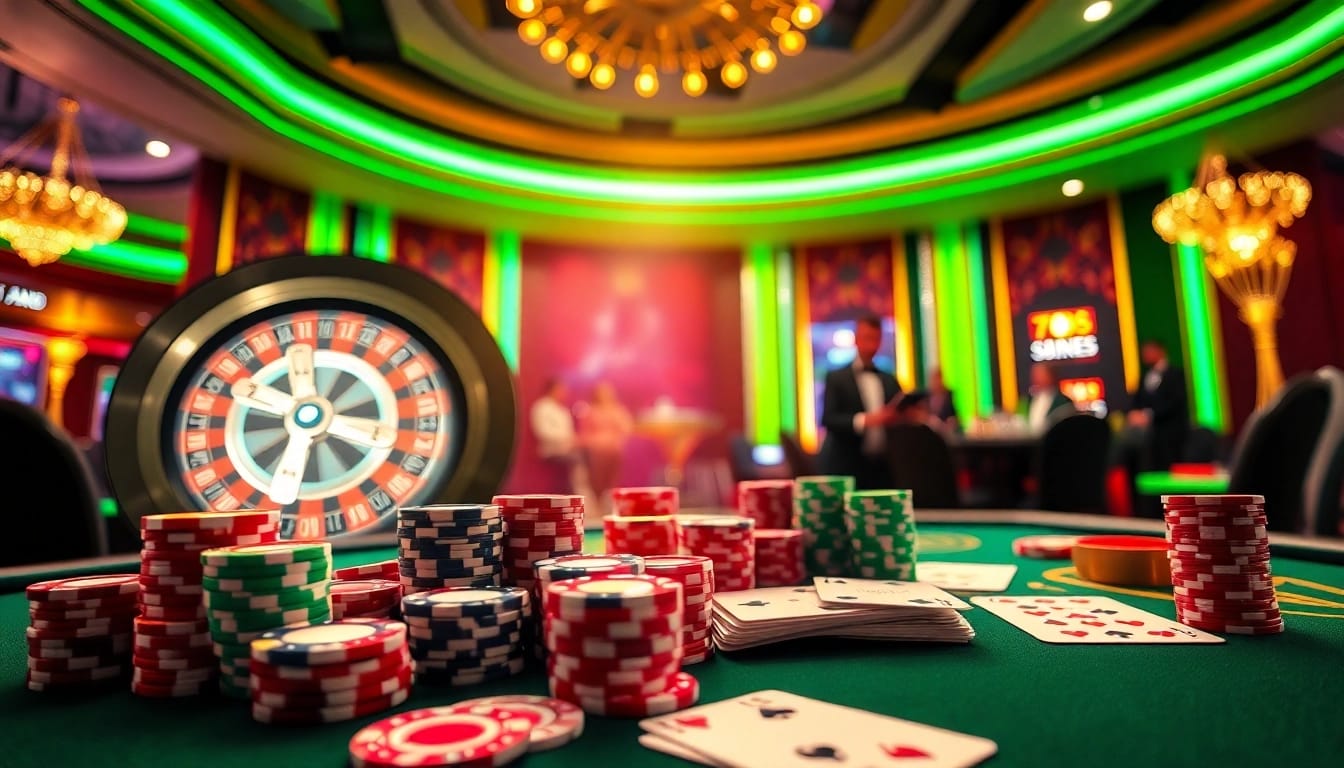 Join the excitement at 789f.site/ with vibrant online casino actions featuring roulette and poker chips.