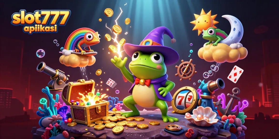Experience slot777 aplikasi with vibrant, interactive characters and rich detailed casino elements.