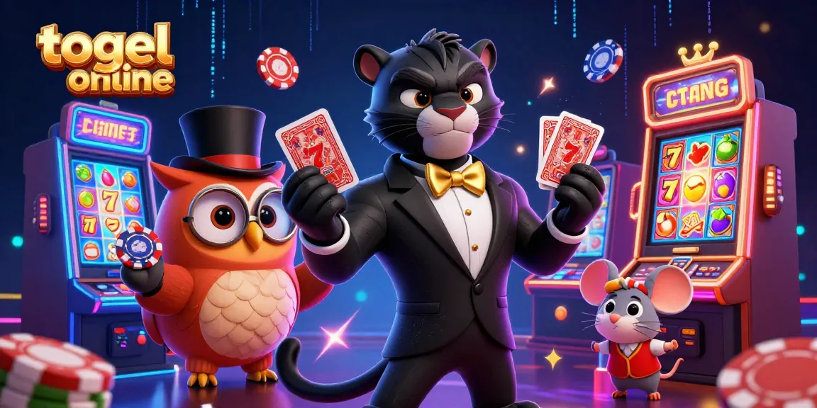 Menangkan togel online dengan karakter bergaya kartun unik dalam ilustrasi menarik ini.