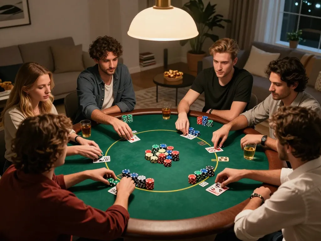 Malam poker yang menarik dengan teman-teman menyoroti strategi untuk pendekatan permainan link deluna4d