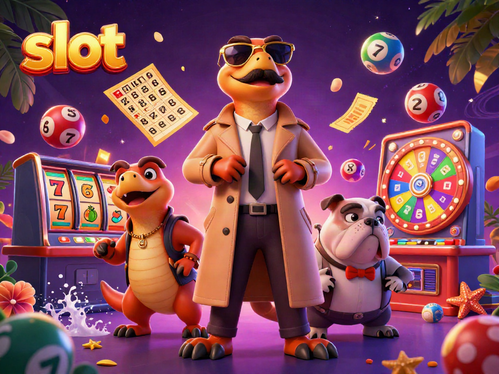 Engage with exciting slot gaming elements in a vibrant casino atmosphere.