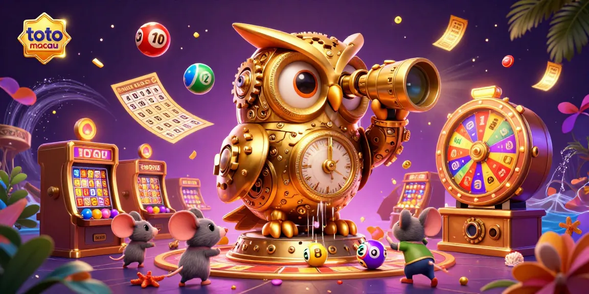Memenangkan toto macau dengan mesin slot emas dan makhluk lucu di kasino yang hidup.