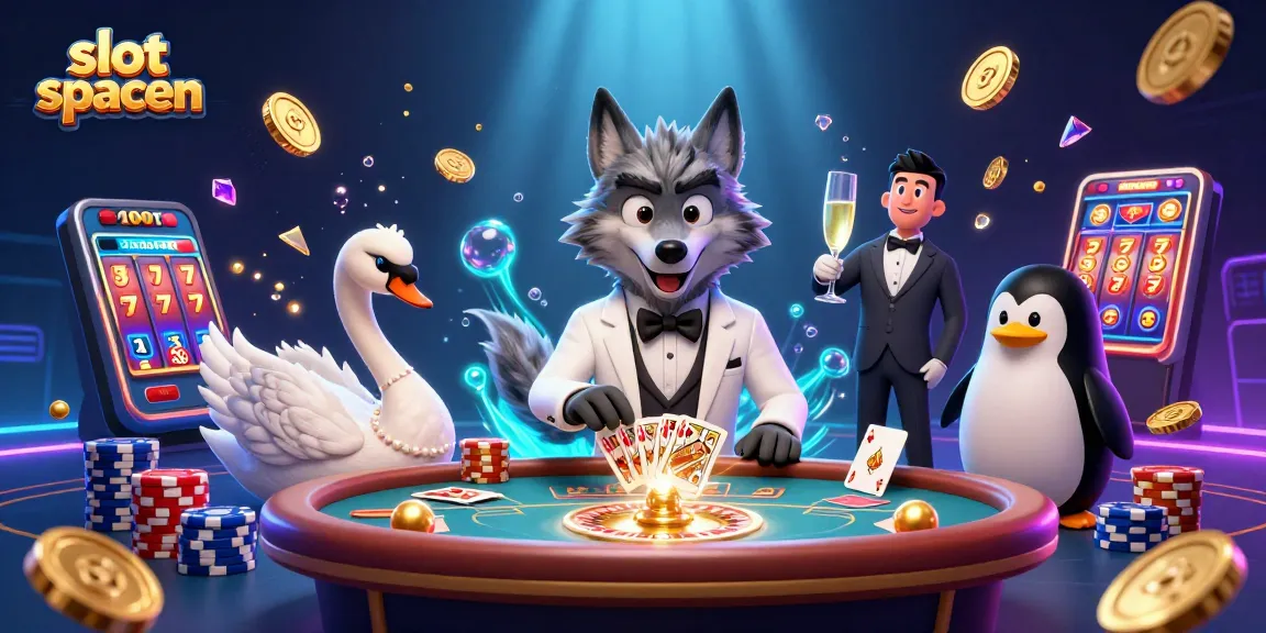 Experience exciting gameplay with slot spaceman as charming characters engage at the casino.