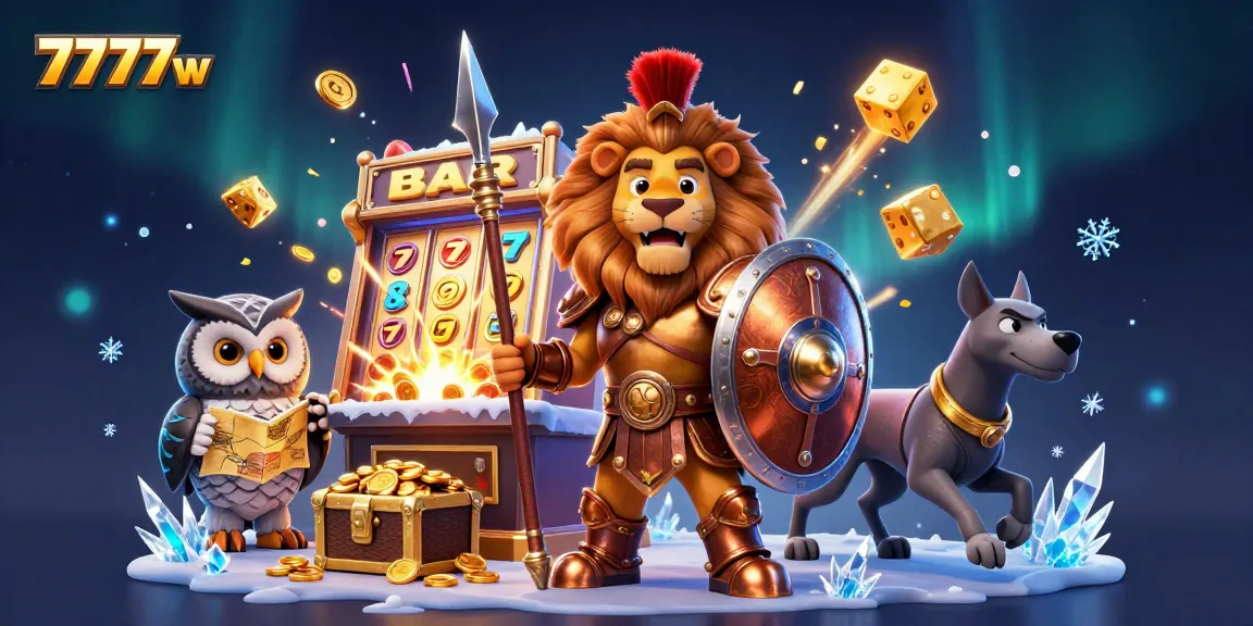 Experience thrilling gameplay at 7777w with vibrant slot explosions and charming characters.