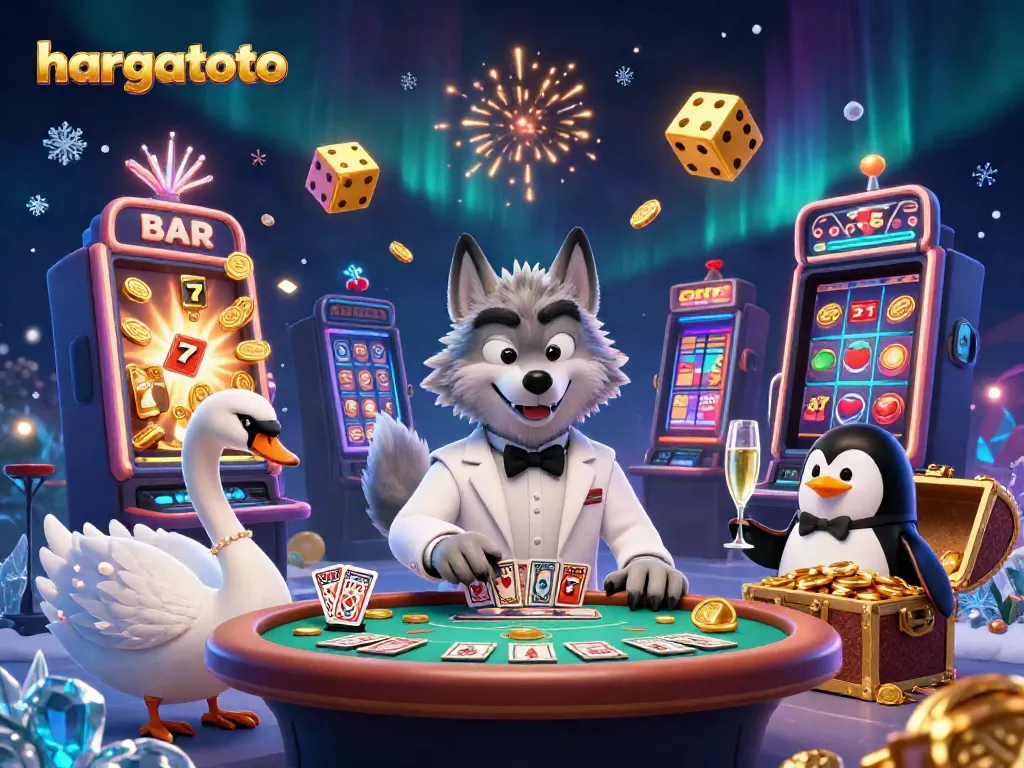 HARGATOTO membangkitkan suasana kasino dengan karakter unik dan jackpot menakjubkan.