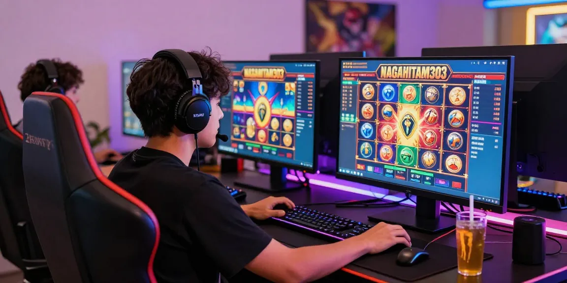 Gamer menggunakan NAGAHITAM303 login untuk bermain slot online dengan grafik menarik dan statistik RTP.
