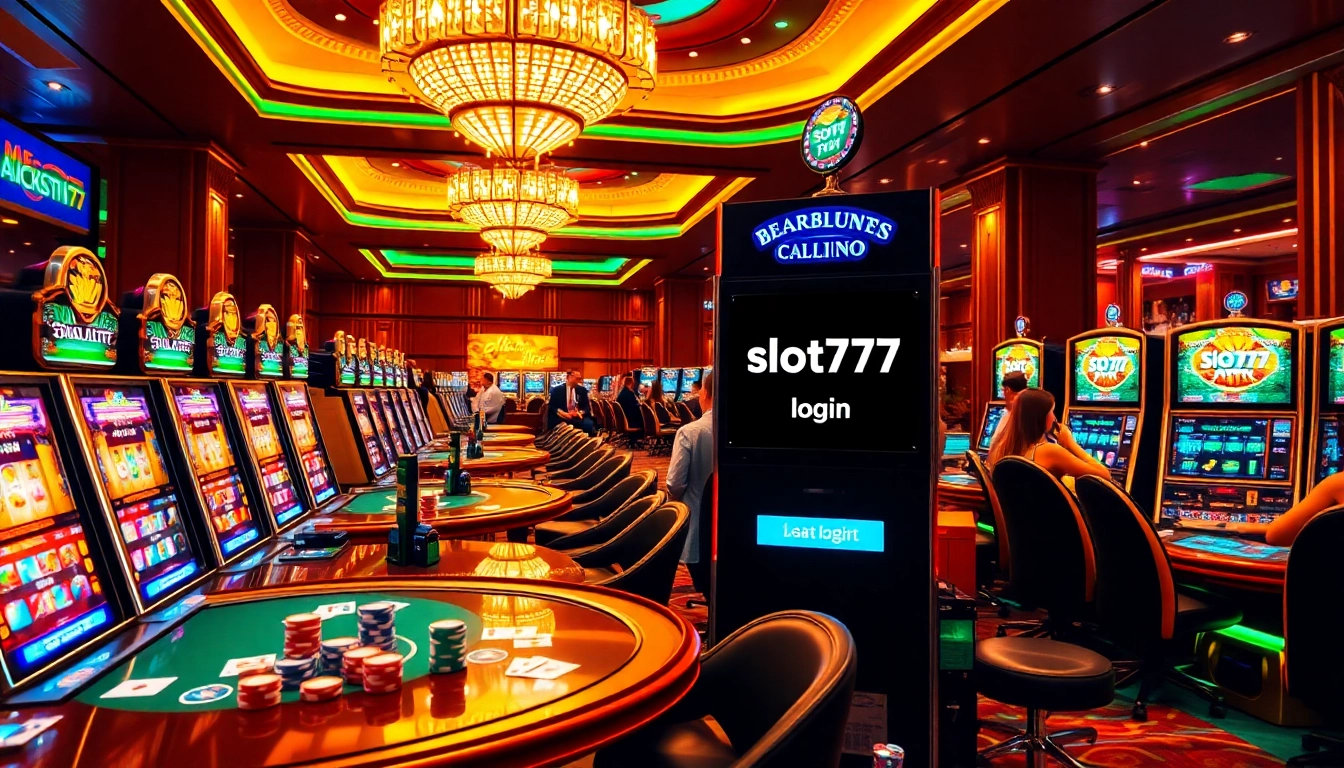 Experience the thrill of winning at slot777 login with exciting slot machines in a luxurious casino setting.