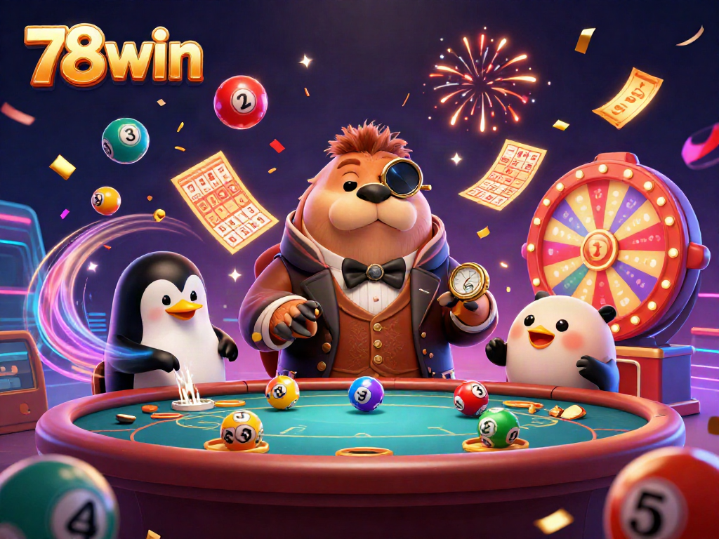 Experience the excitement of gambling with 78win in a vibrant poker game under the sea.