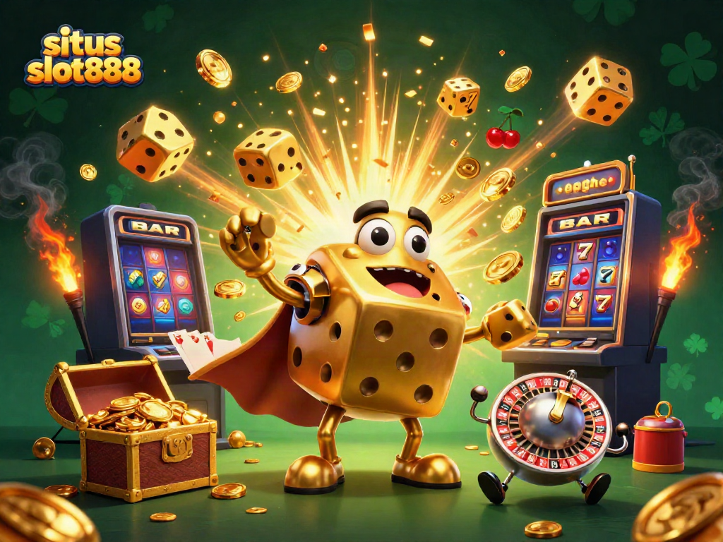 Mengguncang dadu emas di situs slot888 yang memukau dengan slot dan jackpot berkilau.