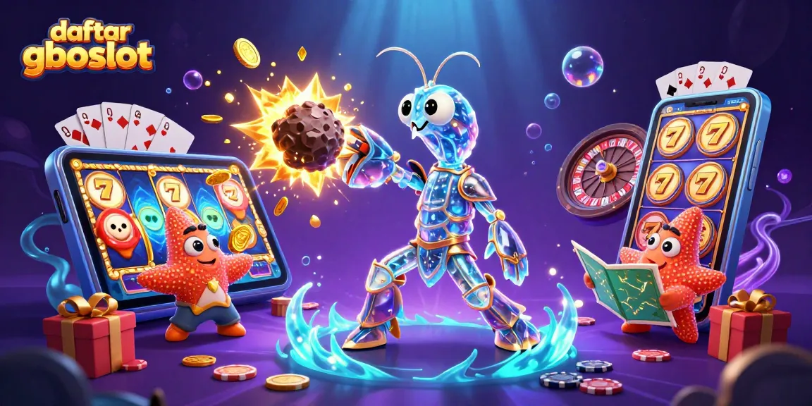 Menggandakan keseruan daftar gboslot dengan permainan slot, karakter samurai udang mantis galaksi, koin emas, dan barang hadiah.