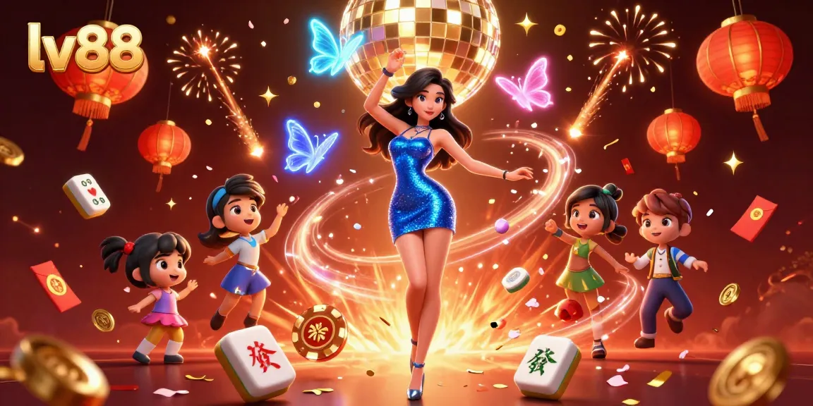 Experience the excitement of lv88 casino with vibrant gaming elements and a stunning neon atmosphere.