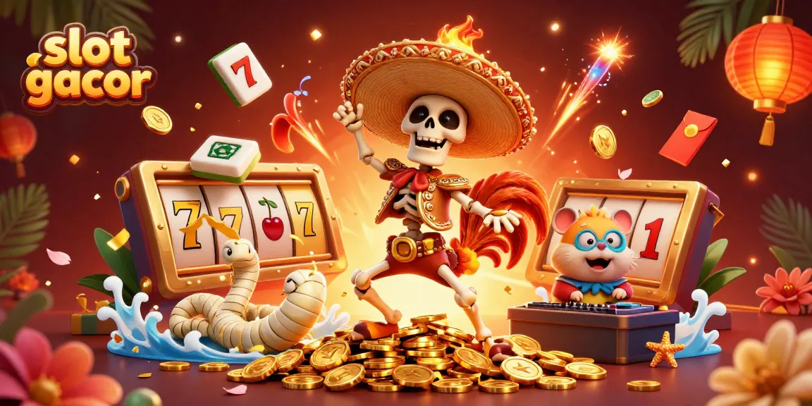 Slot gacor meriah dengan karakter skeleton dan elemen permainan yang menarik