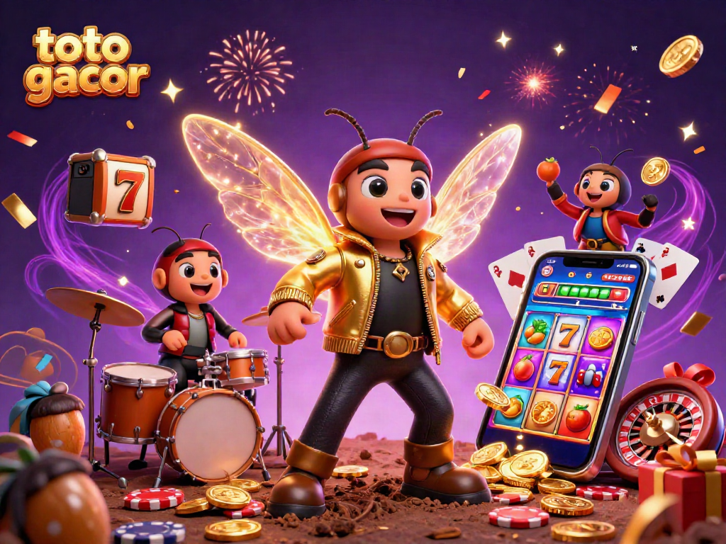 Menangkan permainan dengan toto gacor saat cicada rock star dan teman-temannya tampil dengan slot penuh warna.