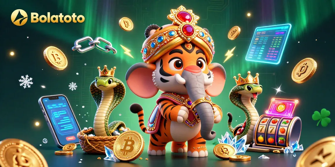 Embrace thrilling adventures at Bolatoto with our vibrant slot games featuring a royal tiger.