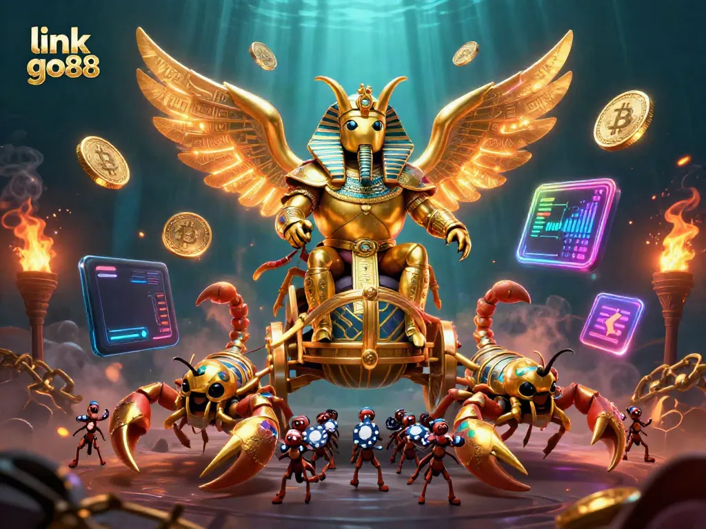 Experience excitement and wins with link go88 in this vibrant casino-themed illustration.
