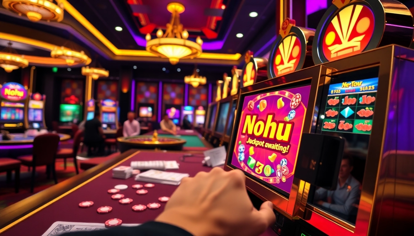 Experience the thrill of the Nohu online casino with vibrant slot machines and exciting gaming action.