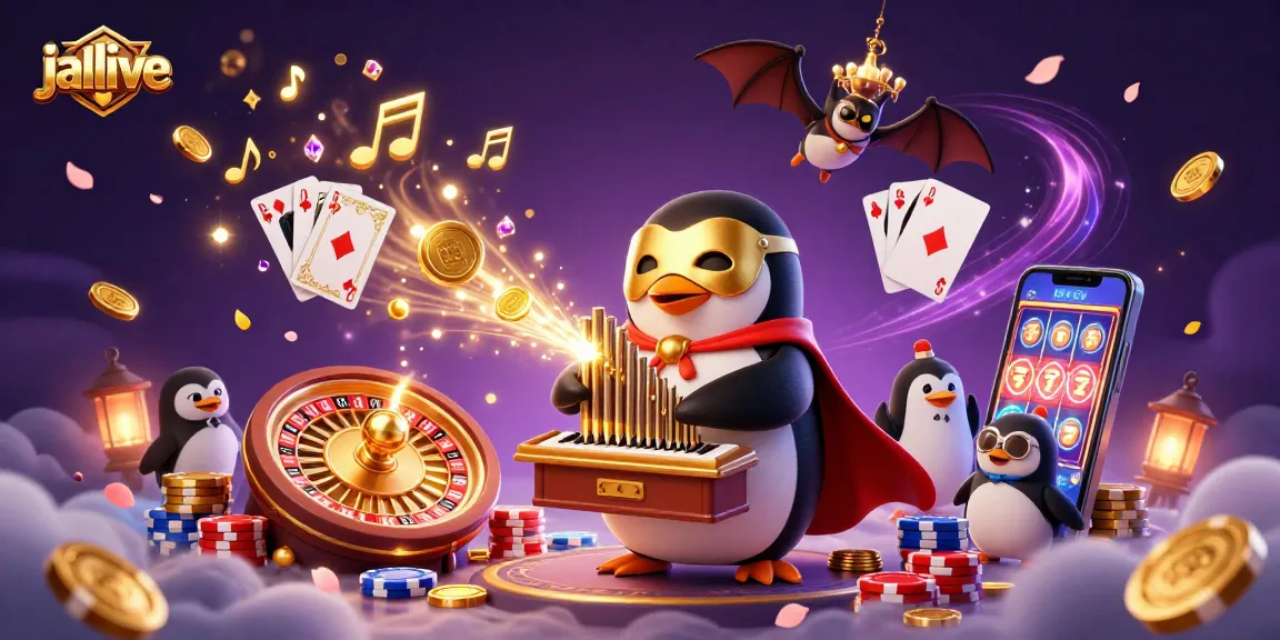 Experience jalalive's thrilling games with a vibrant casino scene featuring golden coins and lively characters.