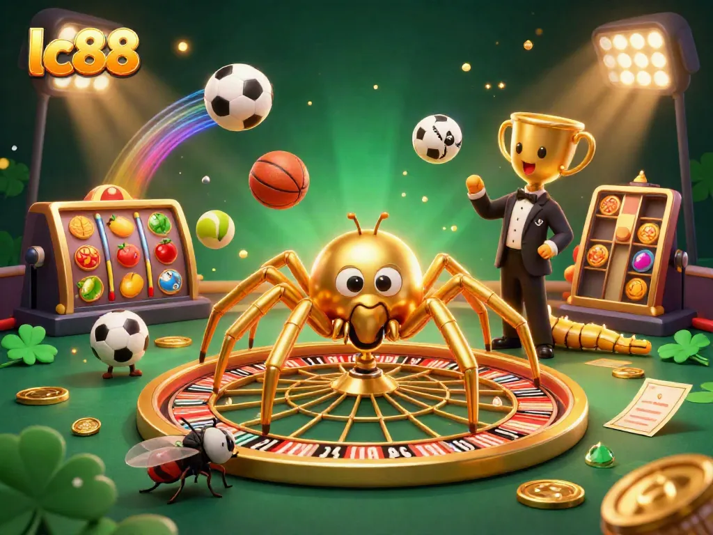 Experience big wins at lc88 with a thrilling roulette-inspired scene featuring engaging characters.