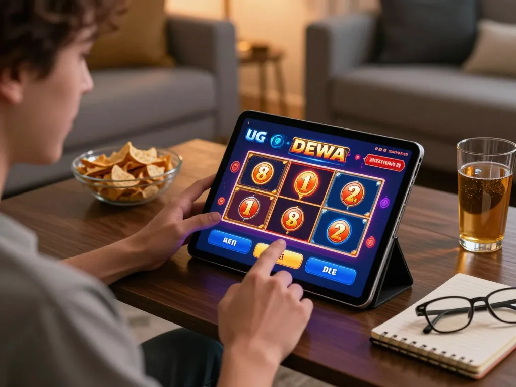 Engaging with the UG DEWA casino app for a thrilling online gaming experience.
