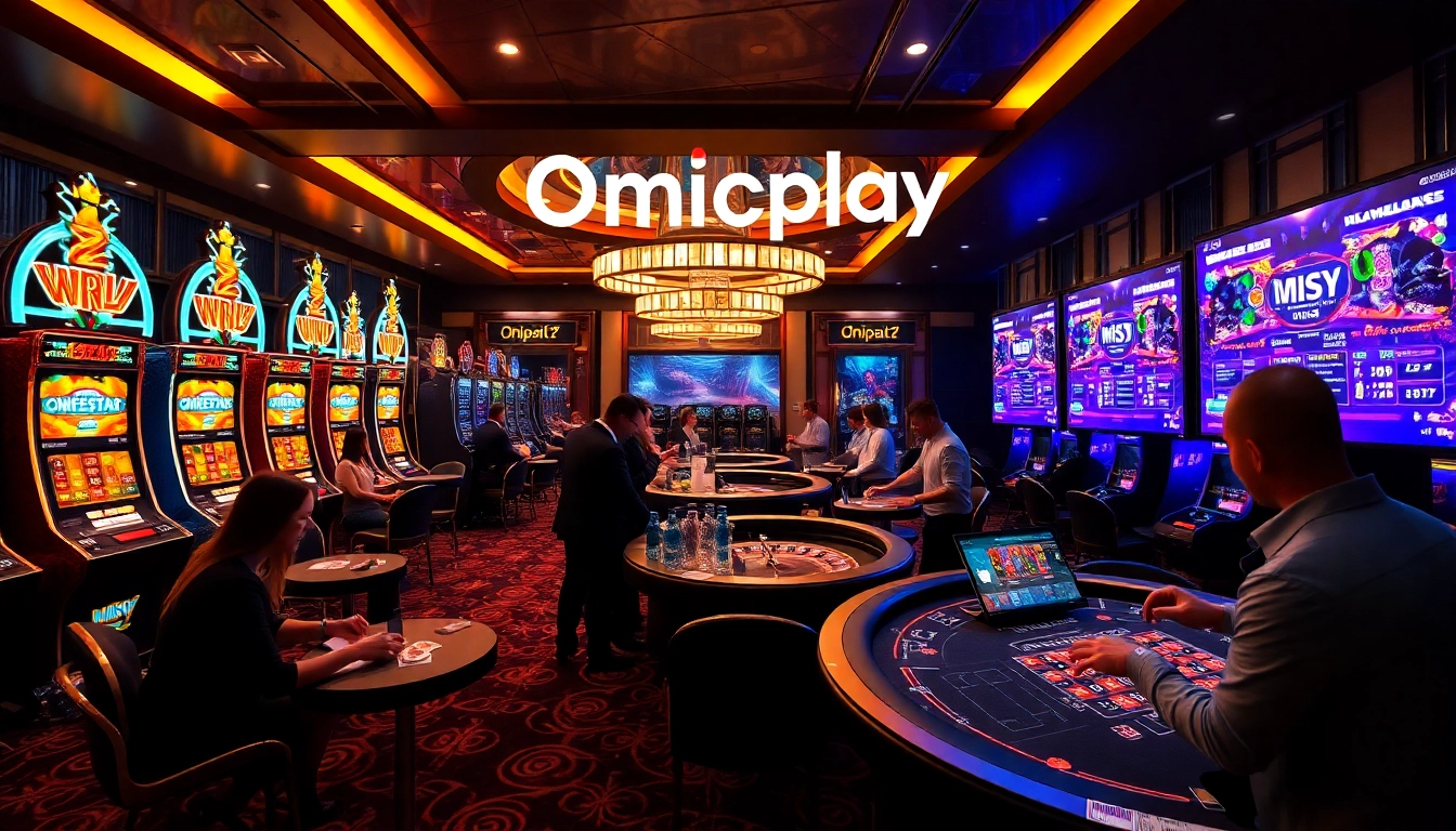 Experience the excitement of onicplay with vibrant casino elements and engaging gameplay visuals.