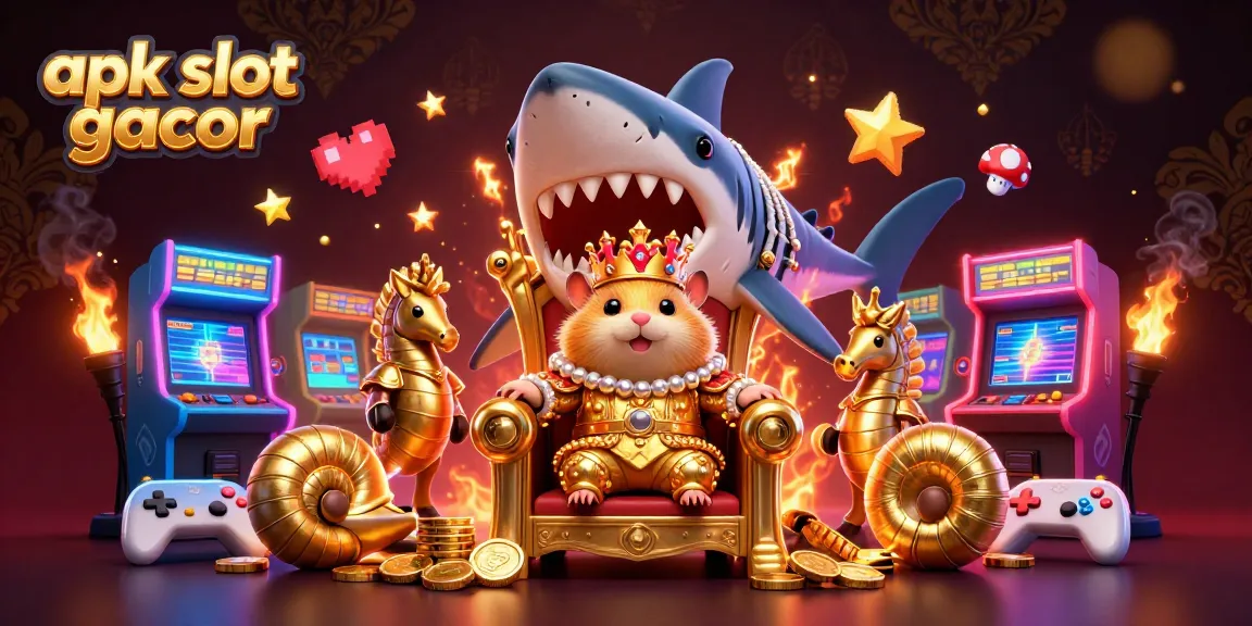 Experience thrilling wins in apk slot gacor games with this vibrant, dynamic casino illustration.