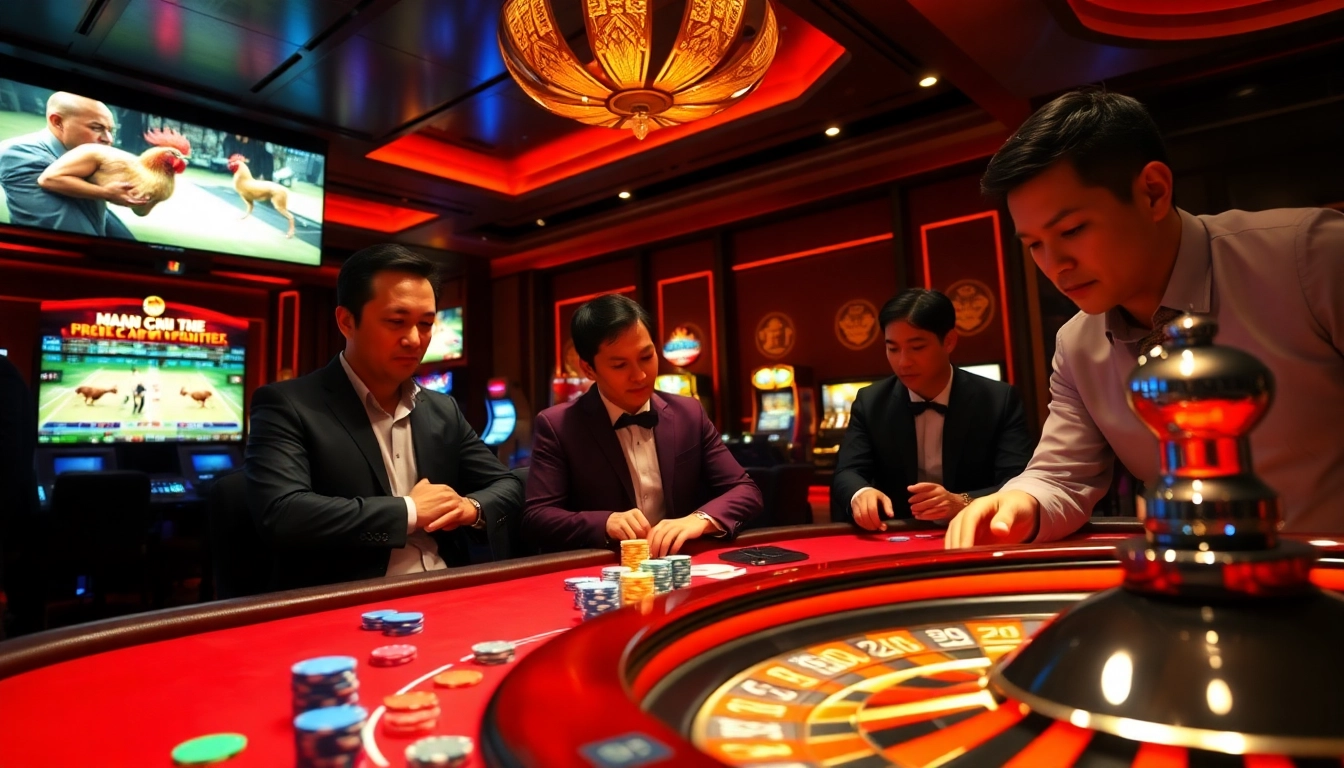 xem đá gà trực tiếp thomo highlights a vibrant casino experience with thrilling cockfighting action.