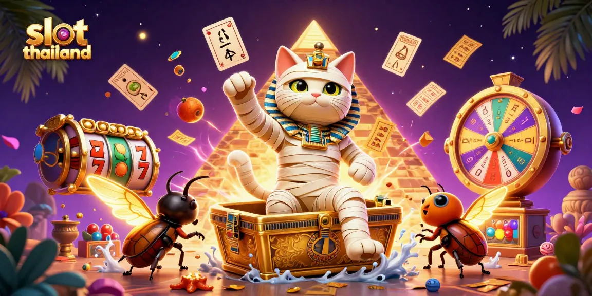 Experience the thrilling world of online gaming with slot thailand in this vibrant casino illustration.