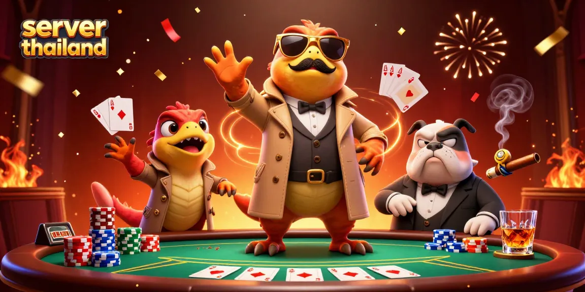 Experience exciting gaming with server thailand, featuring raptors blending humor and thrills in a casino.
