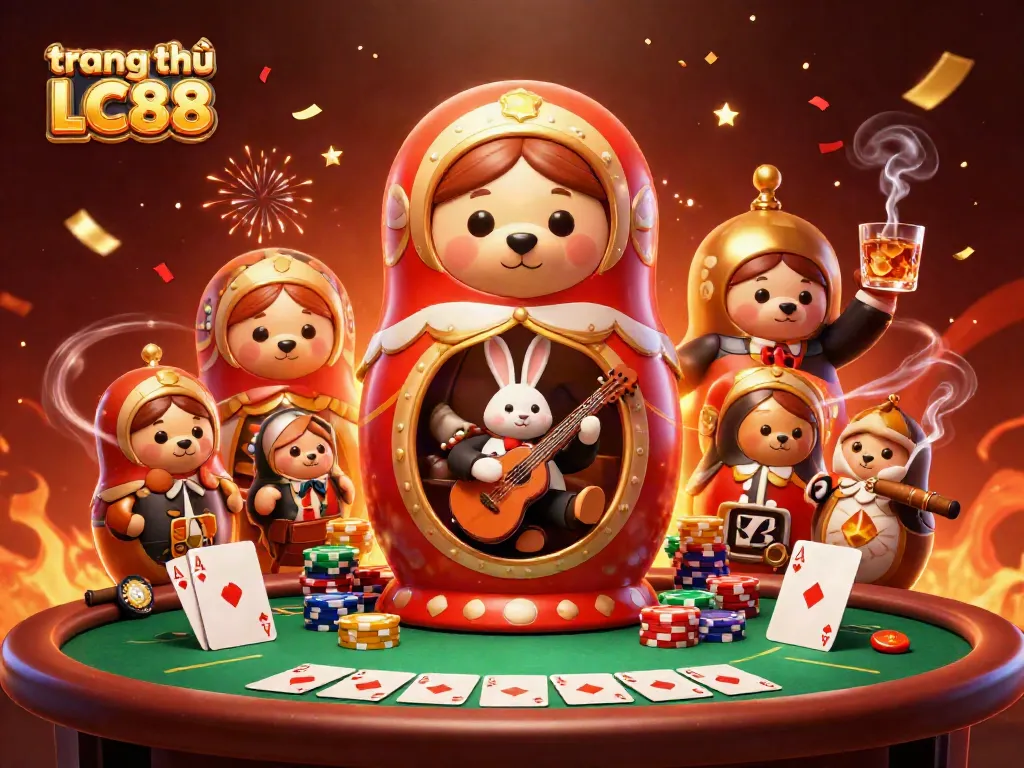 Experience thrilling moments at trang chủ LC88 with exciting poker games and festive elements.