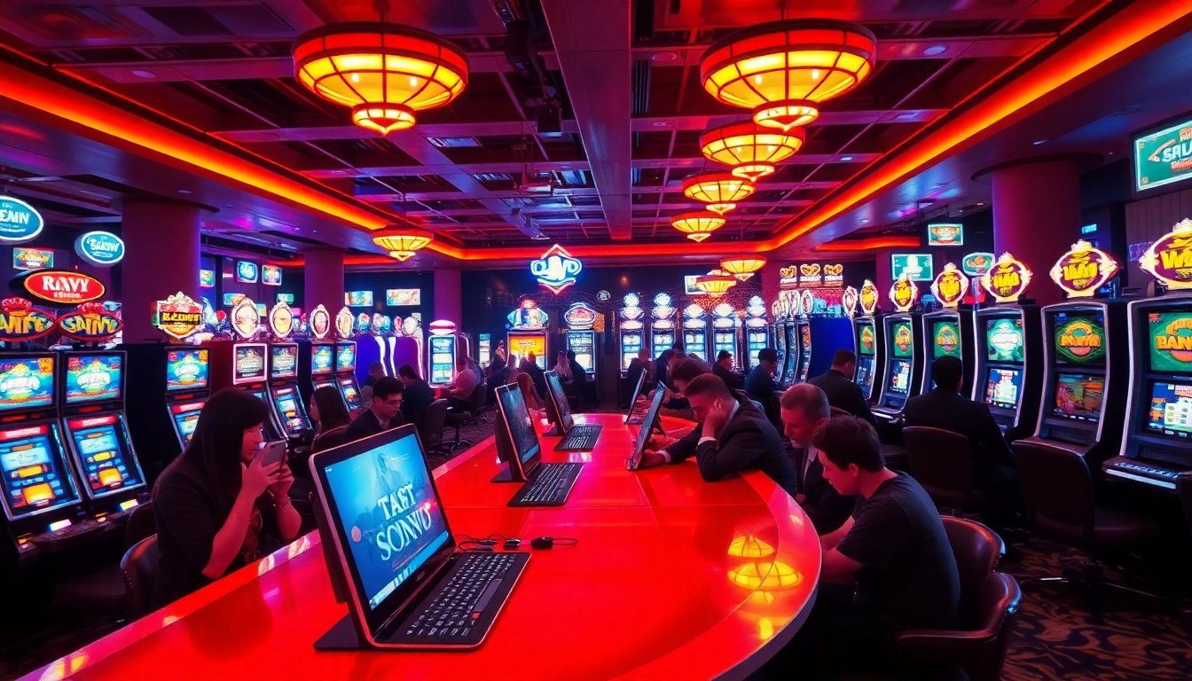 Menangkan jackpot situs slot gacor di meja kasino dengan suasana yang penuh energi.