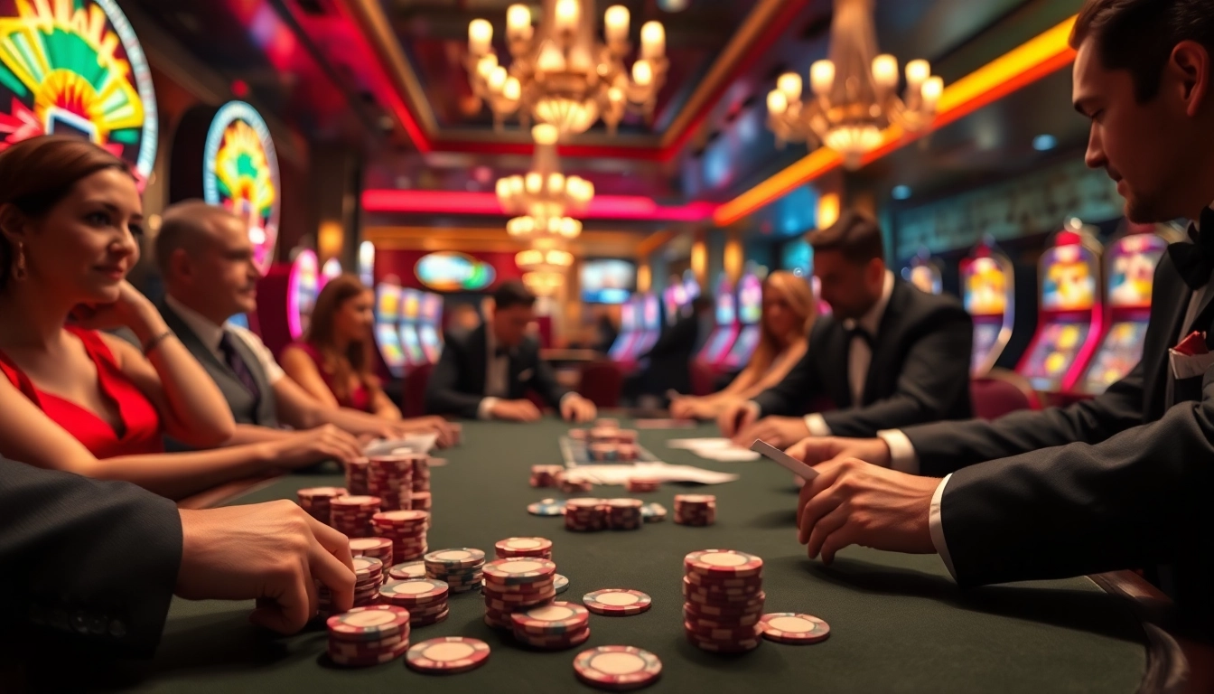 OLYMPUS88 menghadirkan suasana kasino dengan pemain poker penuh konsentrasi.