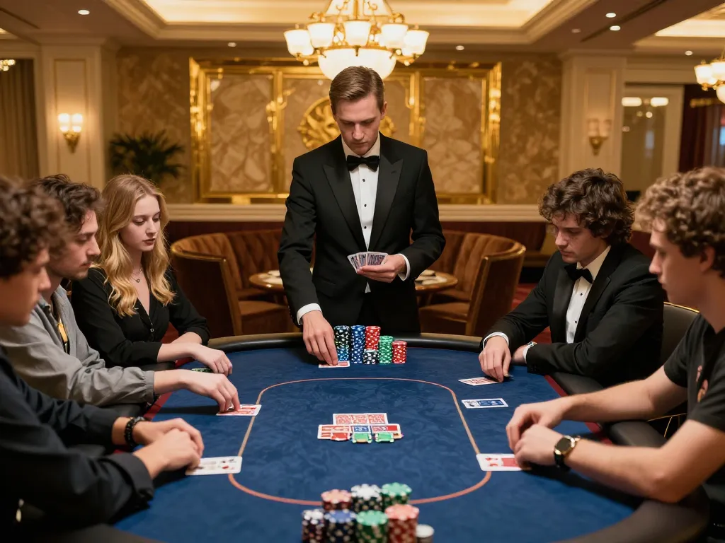 Intense poker gameplay at 28bets casino showcasing players strategizing their moves