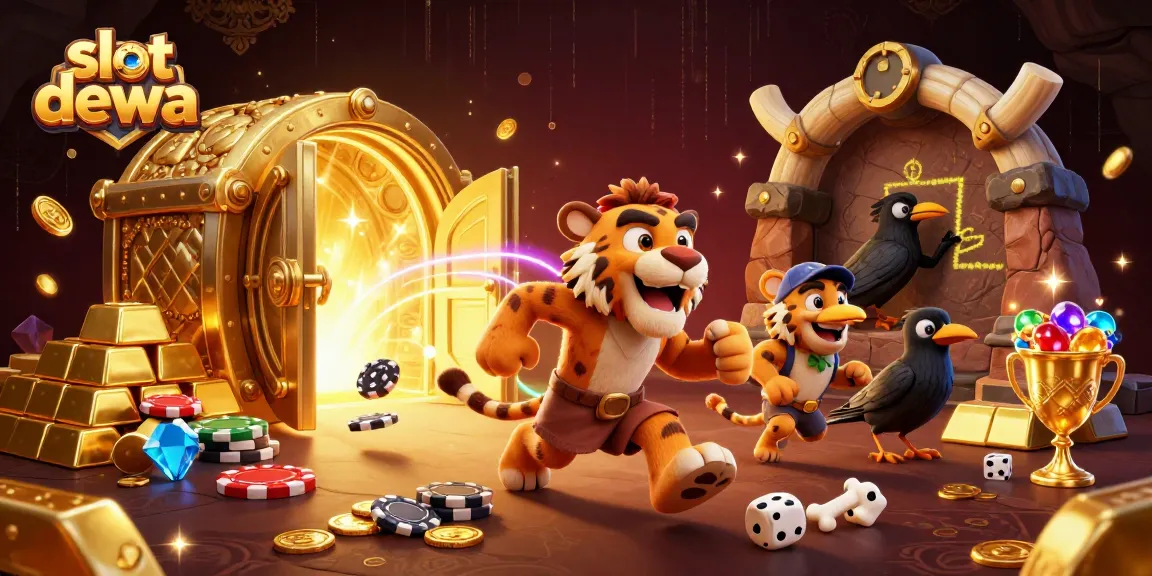 Menangkan permainan slot dewa dengan ilustrasi kasino prasejarah penuh keberuntungan.