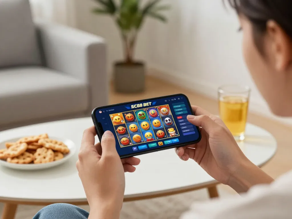 Engaging mobile gaming experience with SC88 BET app, showcasing vibrant slots interface.