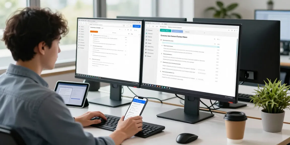 Tampilan platform layanan pelanggan Tautan DEWITOGEL yang efisien dan responsif dengan teknisi bekerja di meja modern.