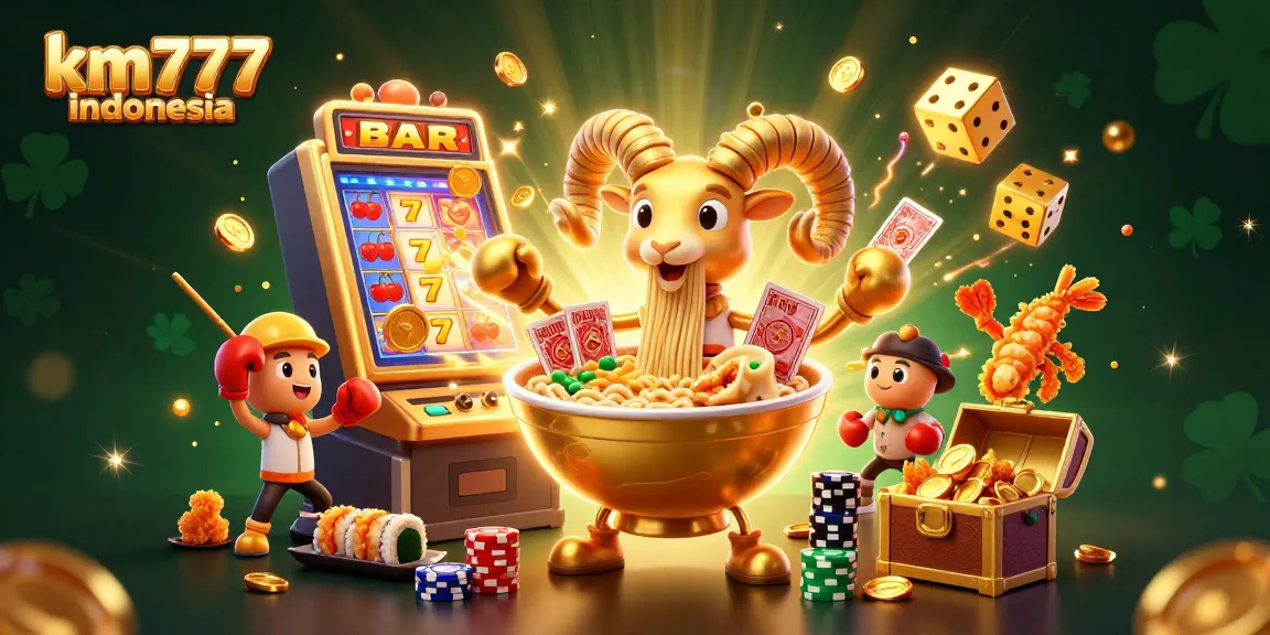 Join the excitement of km777 indonesia with vibrant characters and jackpot thrills in a dynamic casino scene.