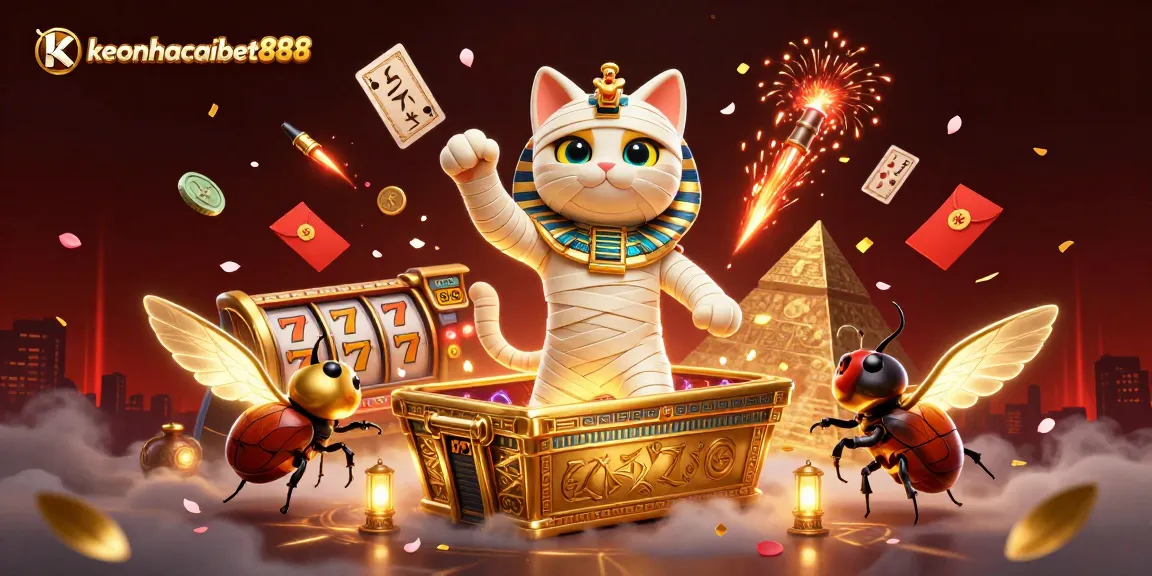 Engage in exhilarating wins at keonhacaibet888 with our vibrant casino scene showcasing unique characters and thrilling gameplay.