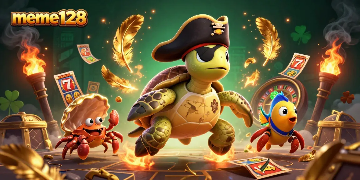 Play slots and win big with meme128 in a vibrant casino adventure featuring engaging characters.