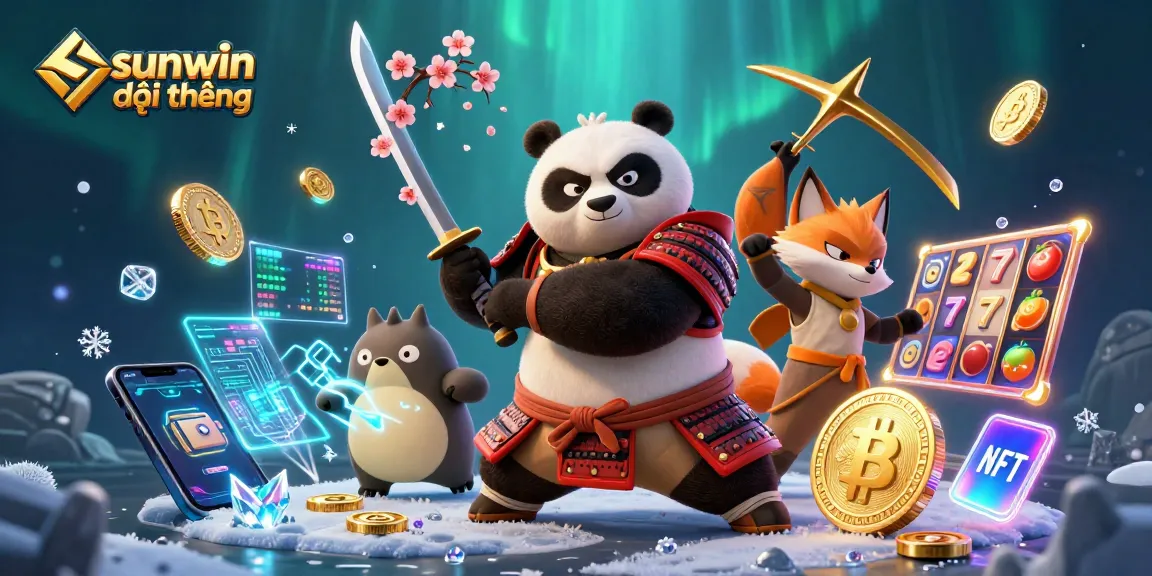 Engage in thrilling sunwin đổi thưởng adventures with a 3D samurai panda and ninja fox!