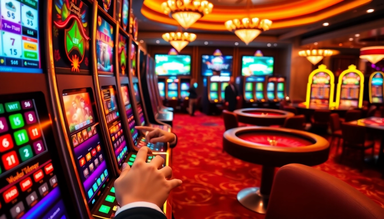 Spin exciting slot online machines in a luxurious casino environment with vibrant lights and engaging gameplay.