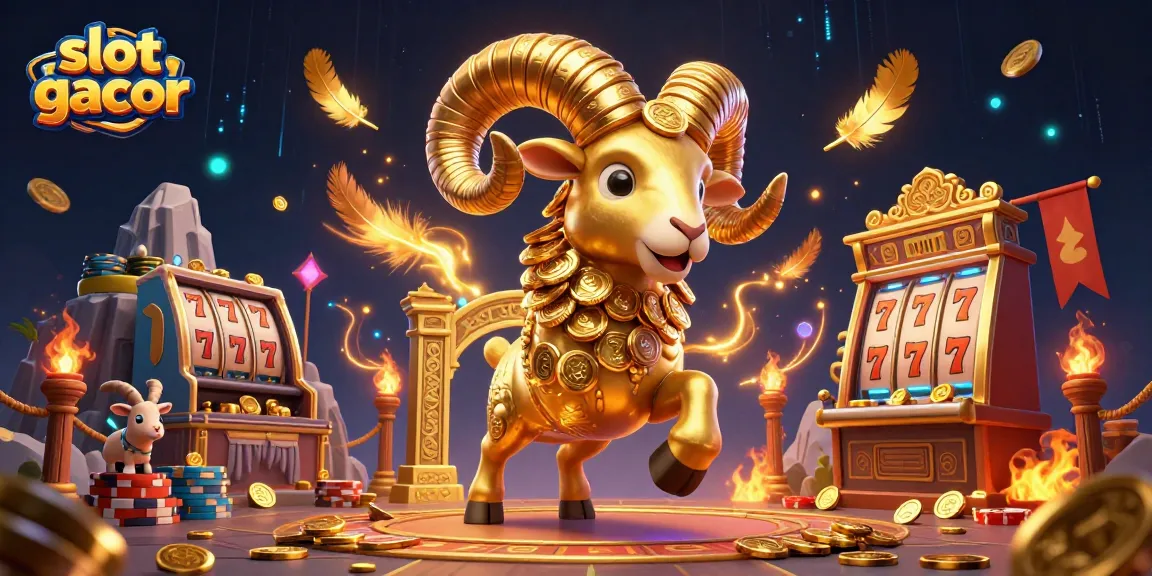 Menangkan slot gacor dengan ilustrasi konyol dan penuh warna yang menggambarkan aksi kasino.