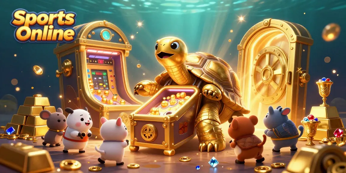 Engage in Sports Online betting with a vibrant cartoon illustration showcasing exciting gambling elements.