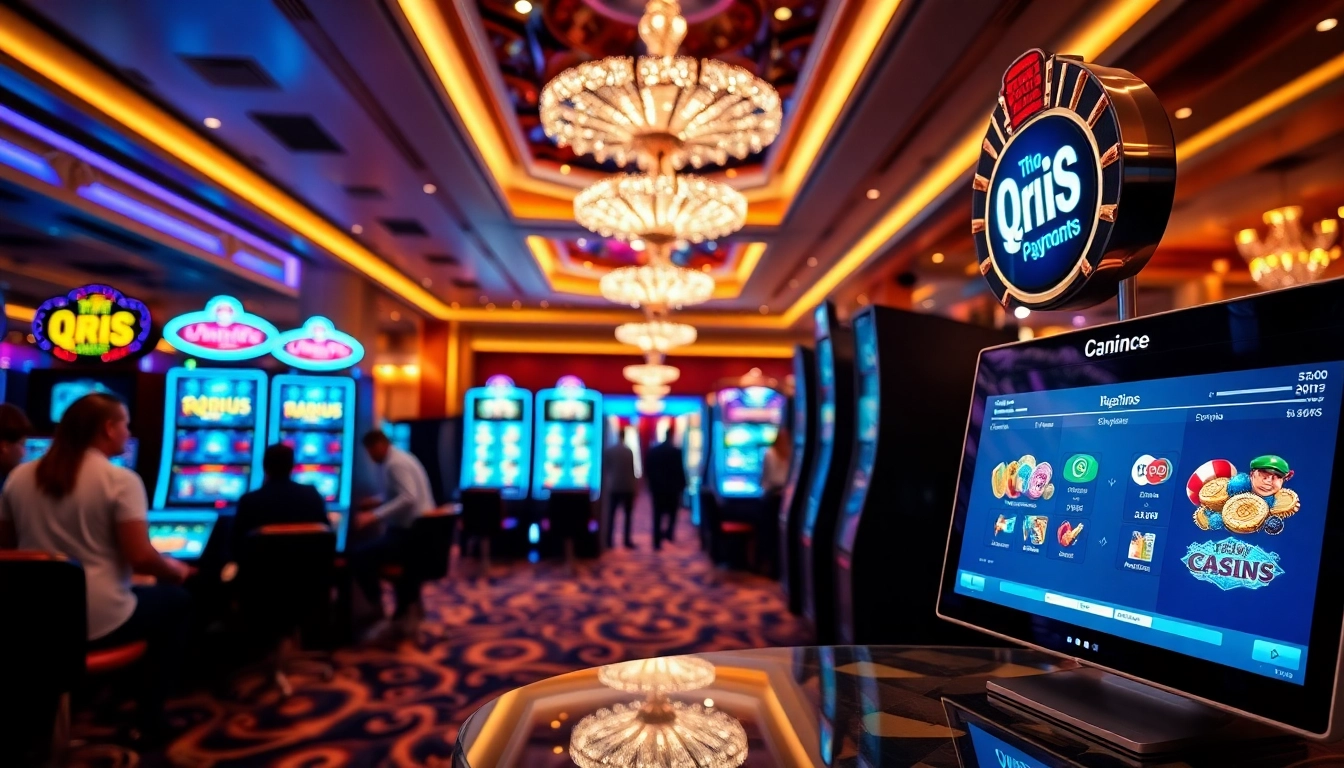 Experience thrilling gameplay at BIOLABET with link slot qris, featuring vibrant slot machines and casino excitement.