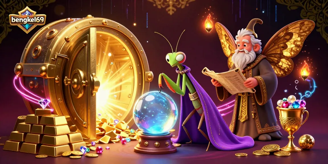 bengkel69 captures excitement with a mystical fortune teller revealing winning strategies in online gambling.