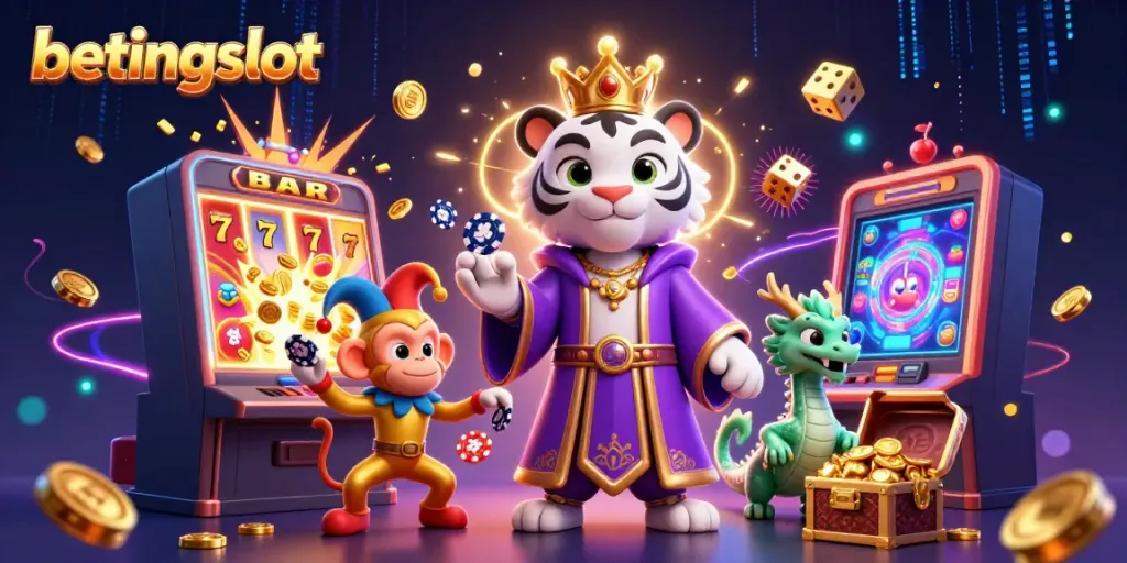 Menangkan jackpot dengan betingslot dalam ilustrasi kasino 3D yang menakjubkan.