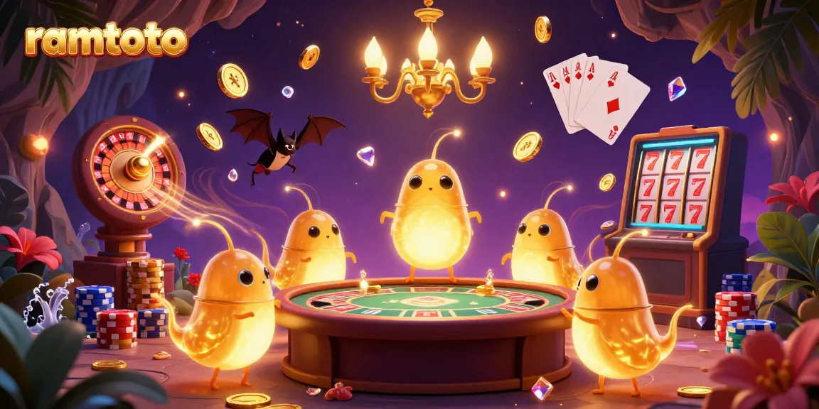 Ramtoto menghidupkan suasana kasino dengan glowworms bercahaya dan dealer kelelawar.