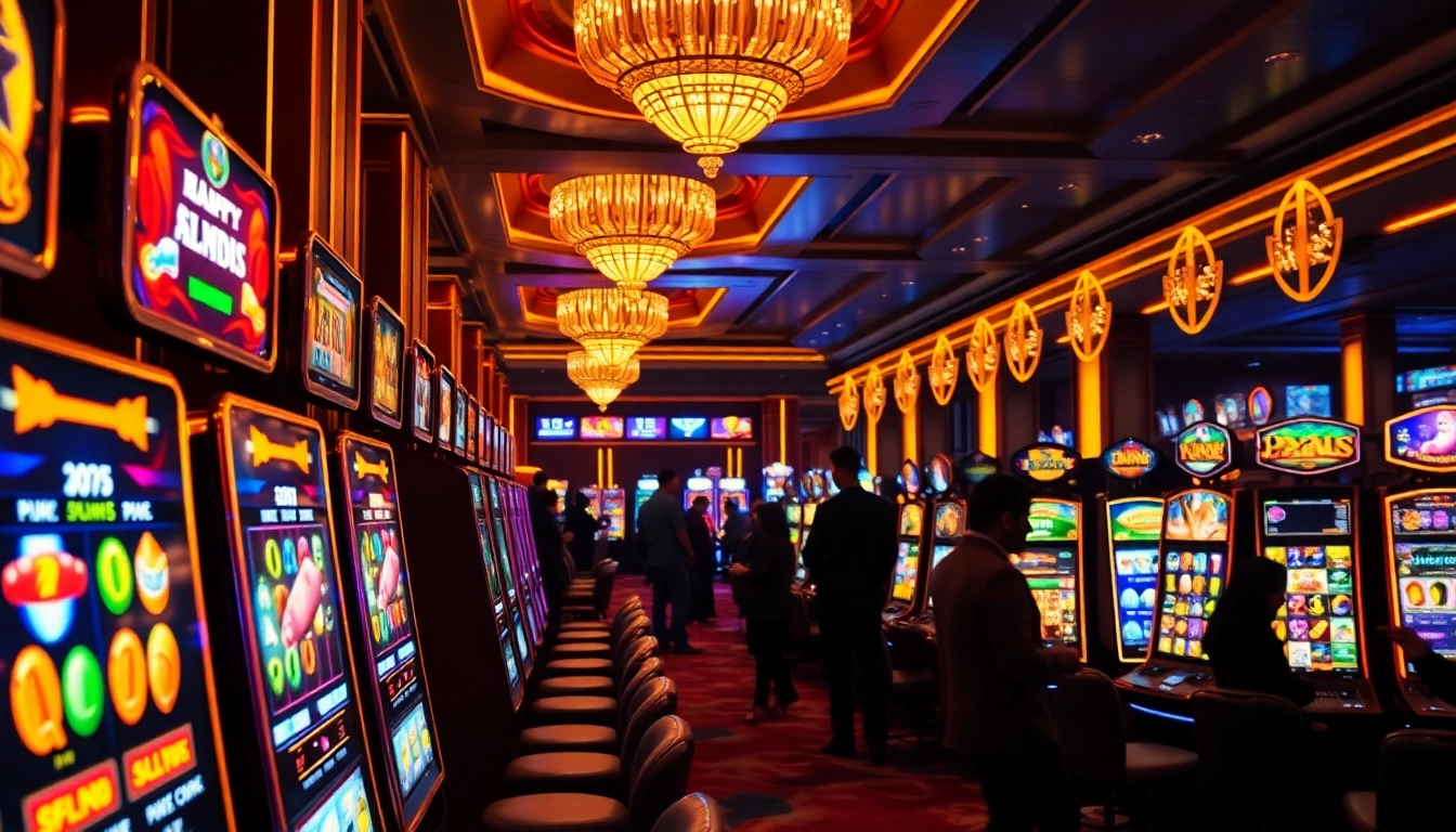 Experience the thrill of nama nama situs judi slot online with exciting slot machines in a luxurious setting.