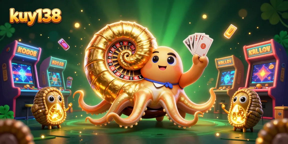 Raih kemenangan dengan kuy138 di kasino virtual menampilkan simbol keberuntungan dan permainan menarik.
